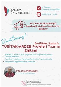 Fen Bilimleri Alanında TÜBİTAK 1001 ve 3501 Projeleri Yazma Eğitimi